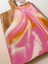 Load image into Gallery viewer, Resin Serving Board - Hot pink and Orange
